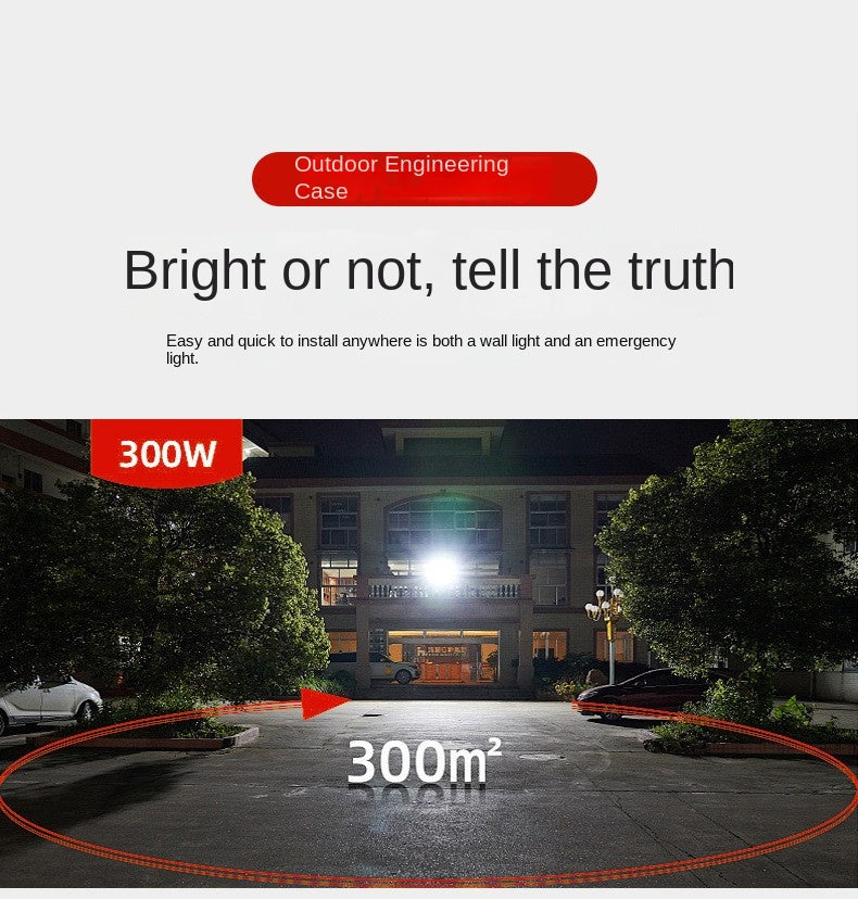 100W 200W 300W Solar Light Ultra Bright Waterproof Outdoor Light Intelligent Split Floodlight Solar Light Wholesale