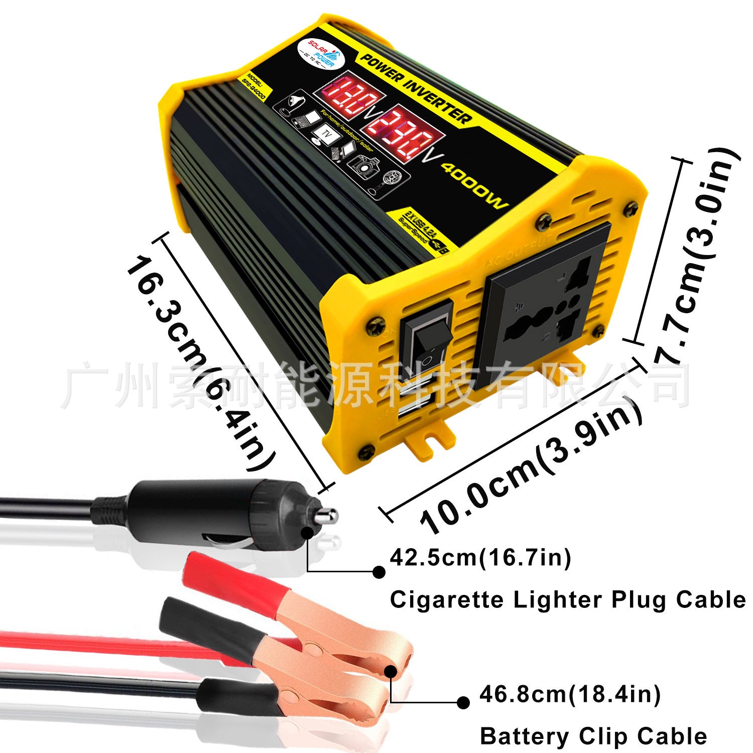 Solar Energy Kit System:12V Inverter 30A Controller 18W Solar Panel Solar System
