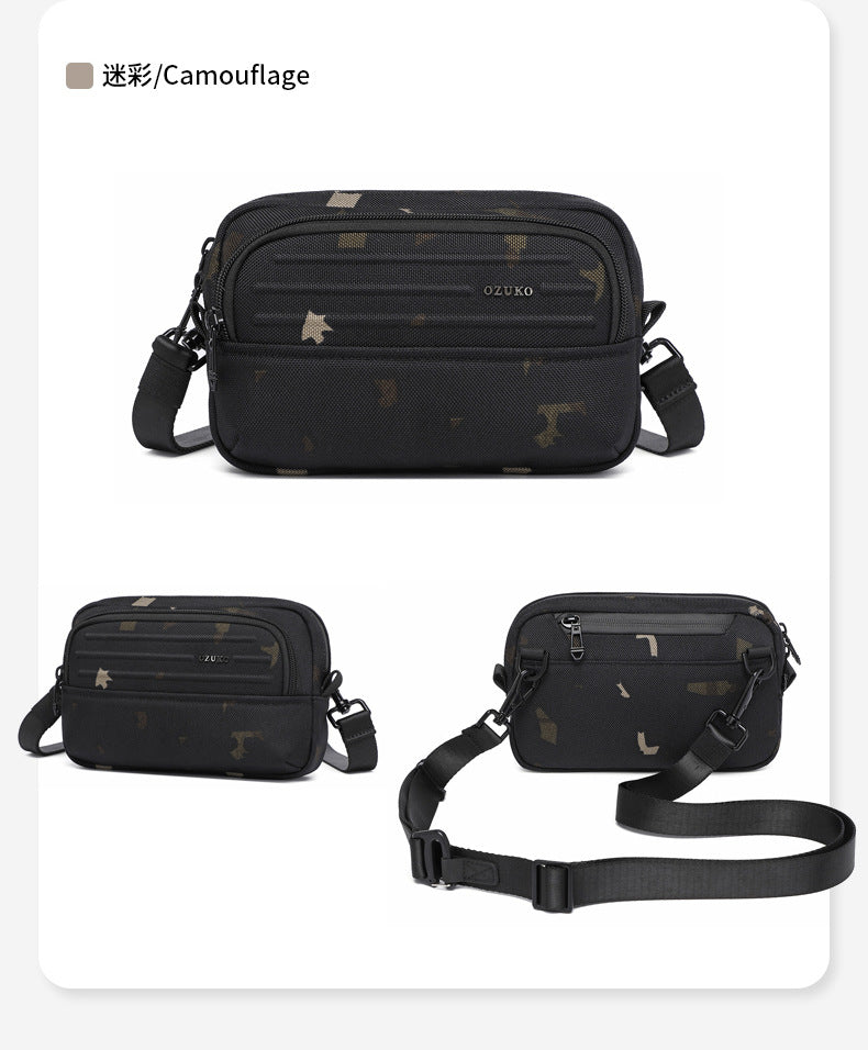ozuko Men's Clutch Bag Multi-Functional Portable Small Crossbody Bag Travel Commute Lightweight Trendy Brand Storage Men's Bag