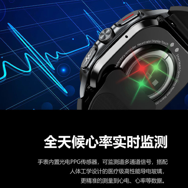 TK65Air Pump Blood Pressure Health Smartwatch Support nfc Alipay One-Click Blood Sugar and Heart Rate Bluetooth Watch