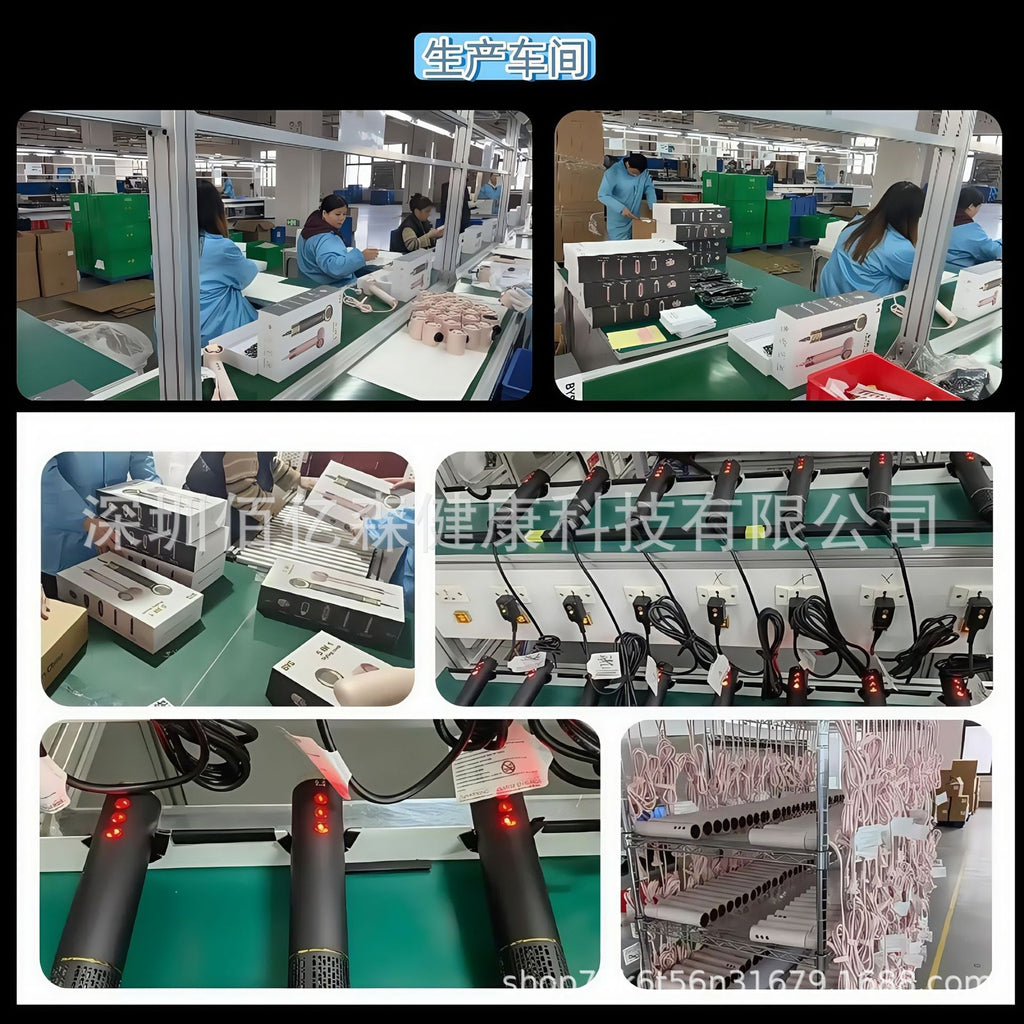 фeH Hair Dryer Household High Power High Speed Hair Dryer Fully Automatic Curling Iron 7-in-1 Negative Ion Hair Dryer