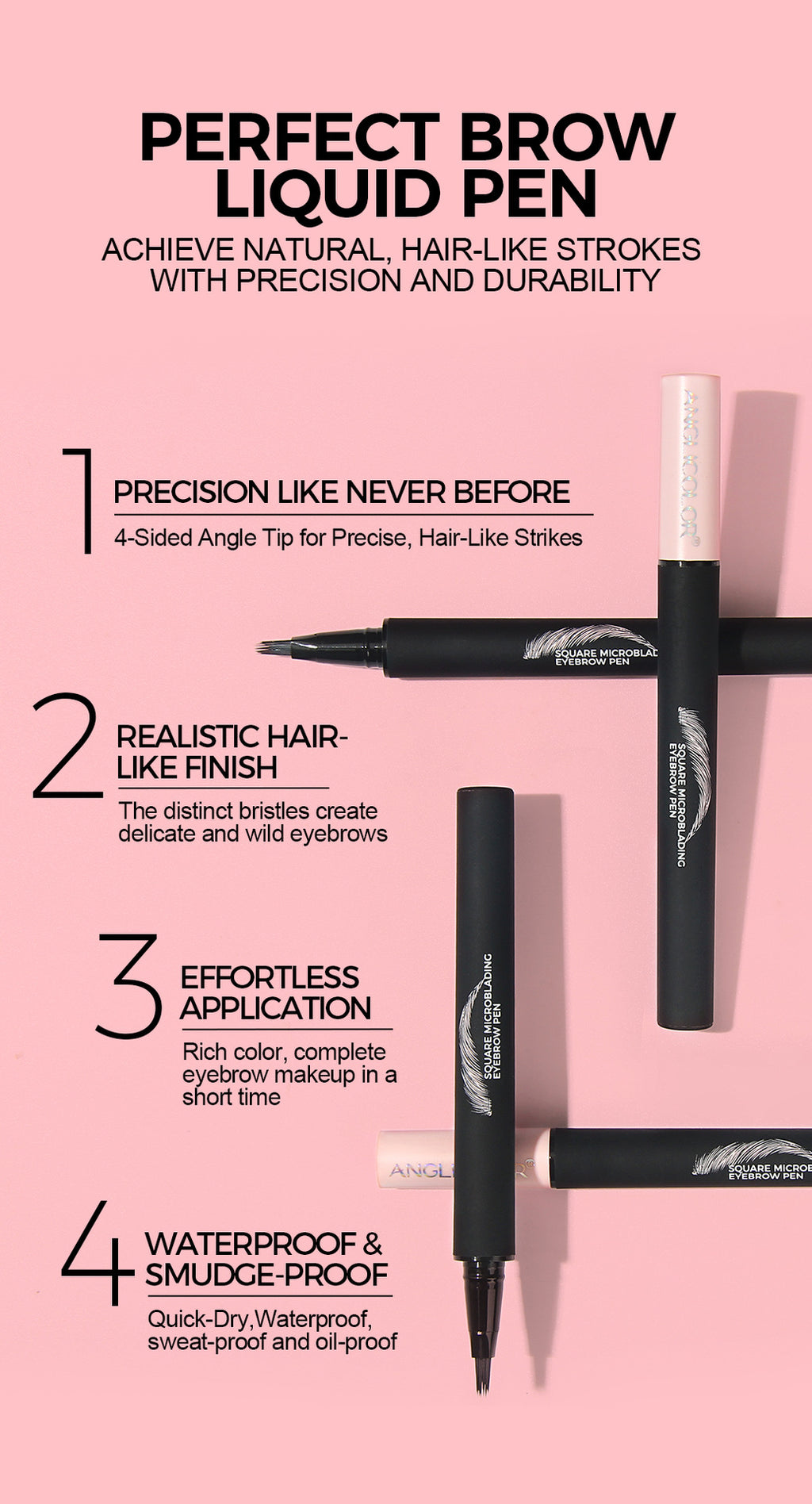 Specialized Liquid Eyebrow Pencil Wild Eyebrow Waterproof Long-lasting Non-fading Clear Definition Liquid Eyebrow Pencil