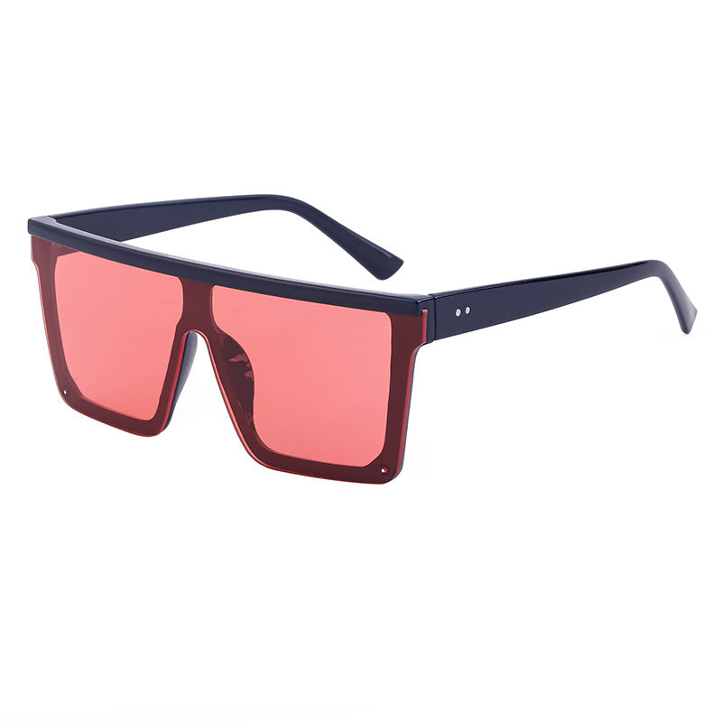 One-piece Lens Sunglasses for Men, High-end Fashion Sunglasses for Women, European and American Style Large Frame Square Glasses sunglasses