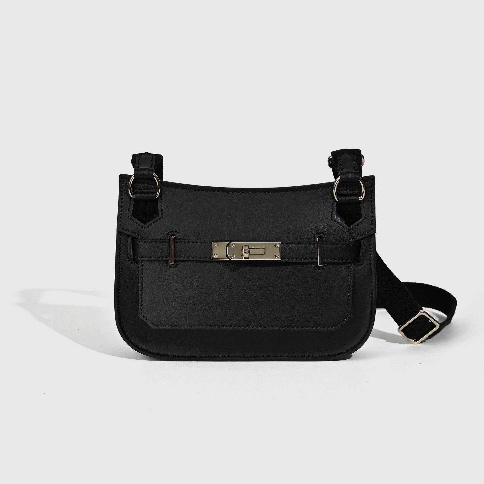 European and American retro new style high-end calfskin Kelly bag for women mini Gypsy Shoulder Crossbody Bag Genuine Leather Women's Bag