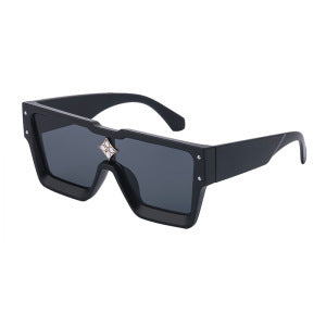 2025European and American 0k Rich Women Large Frame Sunglasses New One-piece Internet Celebrity Sunglasses for Women Trendy sunglasses