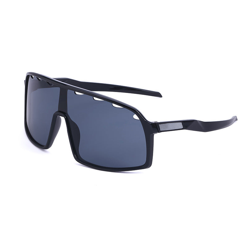 New Colorful Cycling Glasses for Men with Perforated One-piece Lenses Sunglasses European and American Outdoor Sports Sun Glasses