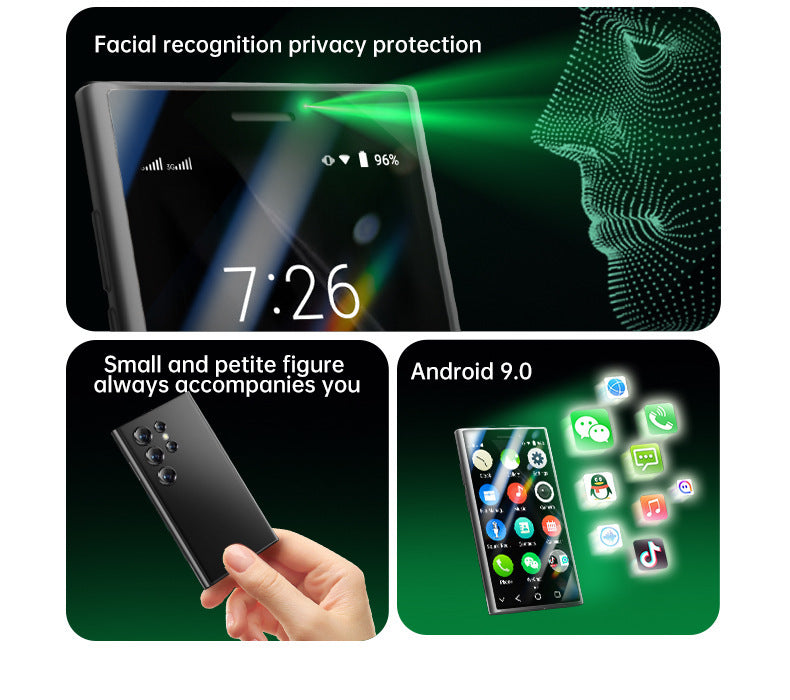 XS24pro Mini Mobile Phone3.0Inch Android Quad-Core Backup Ultra-Small Pocket Traditional Chinese Foreign Language