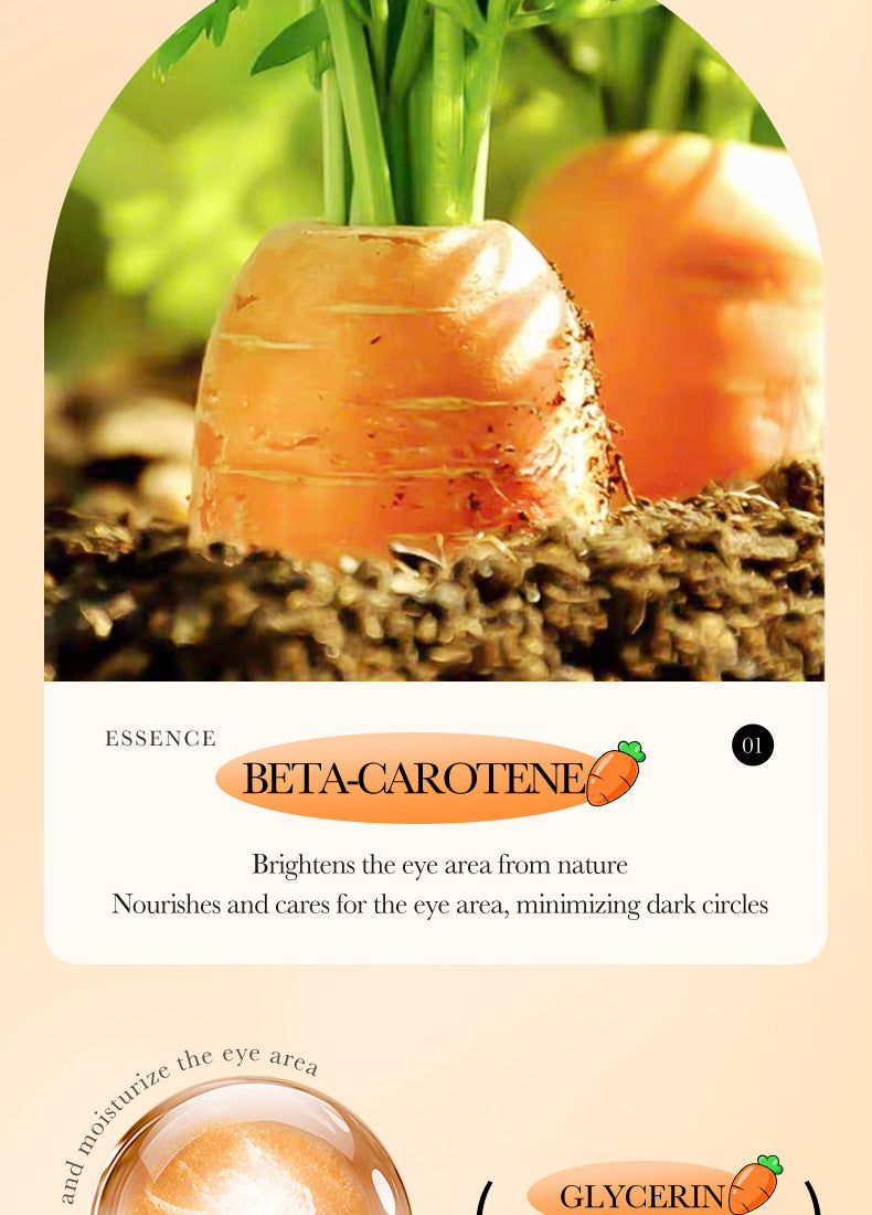 Carrot Eye Cream20g SADOER Moisturize and Improve Dark Circles, Eye Wrinkles, and Eye Bags  Wholesale