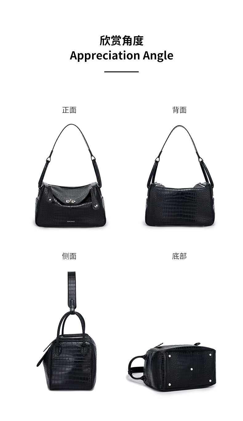 European and American Style Ceiling New Single Shoulder Underarm Women's Lindy Bag Light Luxury Fashion Crossbody Handbag Doctor Bag Mommy Bag