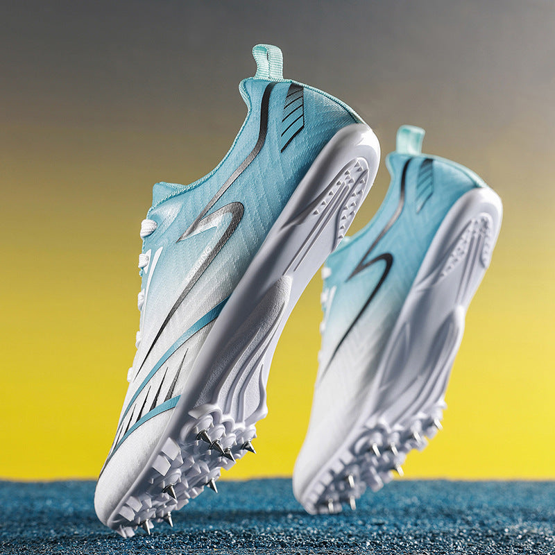 8Mesh Surface Sprint Shoes Track and Field Triple Jump Competition Training Shoes Unisex Sports Shoes for Middle School Entrance Exam All-around Sports Shoes