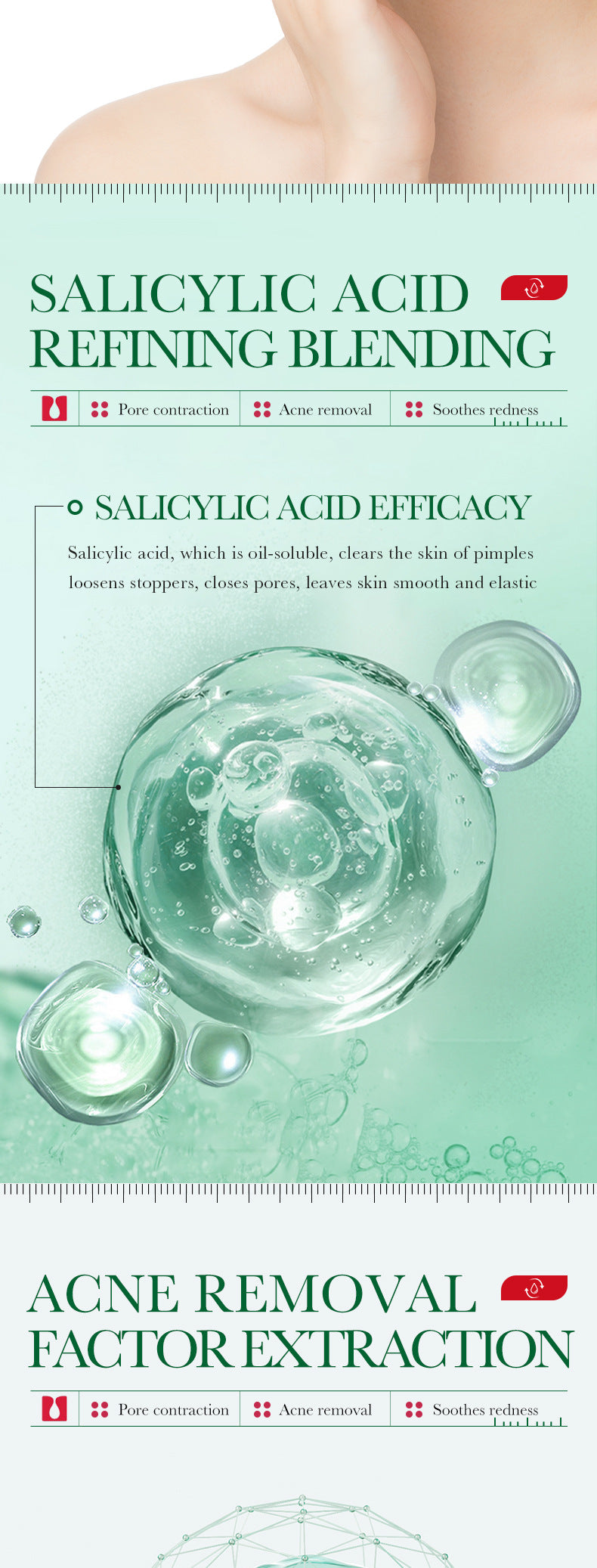 Essence Serum35ml BIOAOUA Salicylic acid moisturizing and hydrating  wholesale