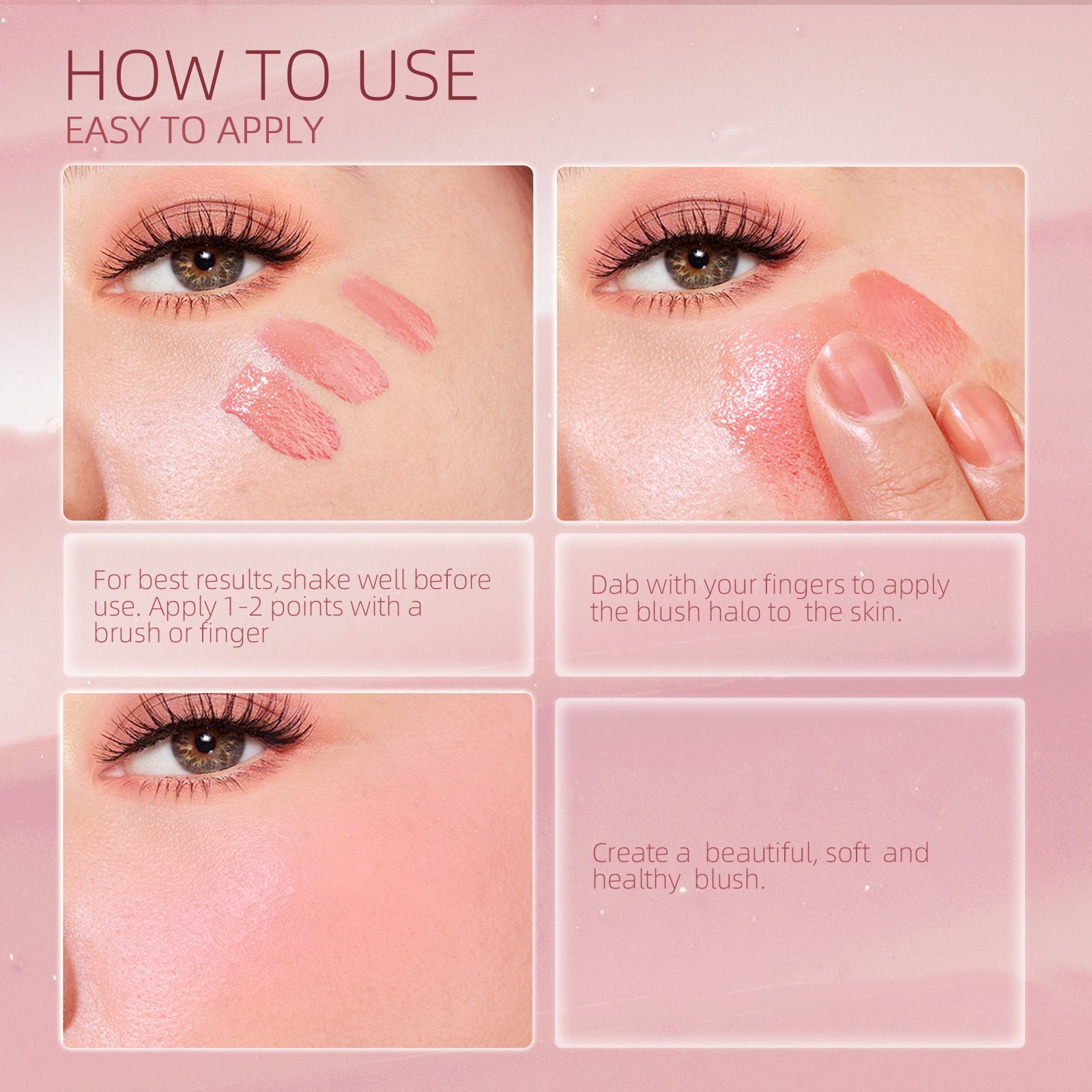 Exclusive Supply sheloves Liquid Blush Lip and Cheek Multi-use Expanding and Shrinking Color Sunburn Blush Liquid Wholesale