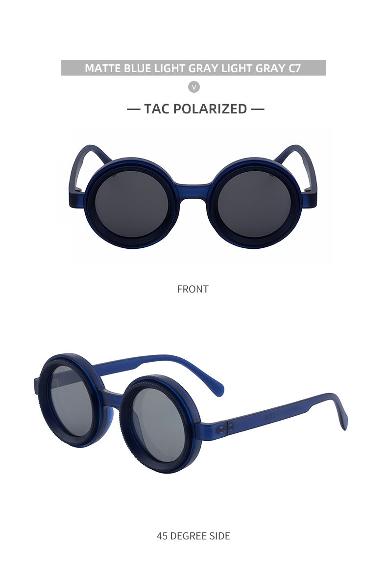 2025New nd Adjustable Sunglasses for Men, Zoom Rotating Glasses, Sun Protection Polarized Glasses, High-End Feel Sunglasses for Women