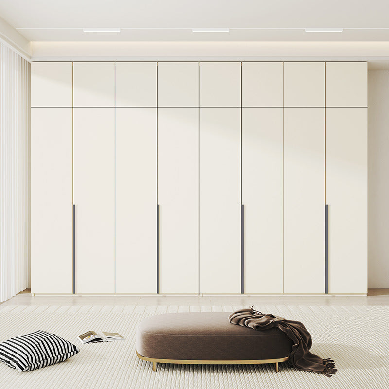 European Pine Board Full-Height Wardrobe3.0/2.8/2.7/2.6/2.5m Mi Light Luxury Bedroom Storage Cabinet