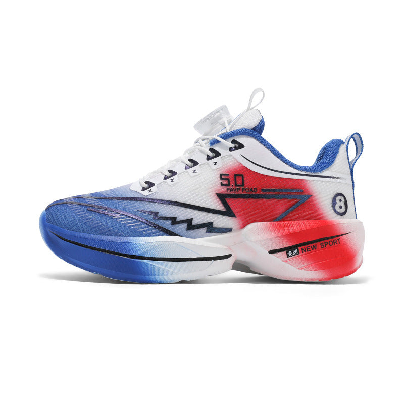 2025Summer New Boys' Shoes for Older Children Lightweight Shock-Absorbing Sports Shoes Mesh Breathable Professional Racing Running Shoes