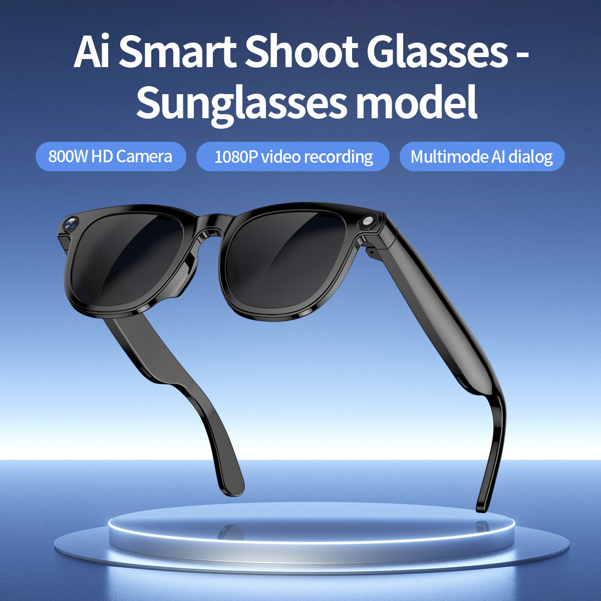 CY01Smart Glasses800100 Megapixel Camera with Image Stabilization1200P Video Recording AI Simultaneous Translation Character Recognition