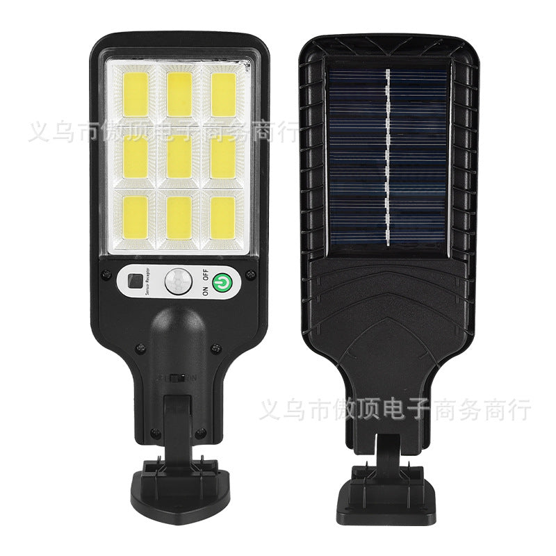 Outdoor Solar Street Light New Human Body Sensing Garden Light with Remote Control LED Wall Lamp Waterproof Garden Light