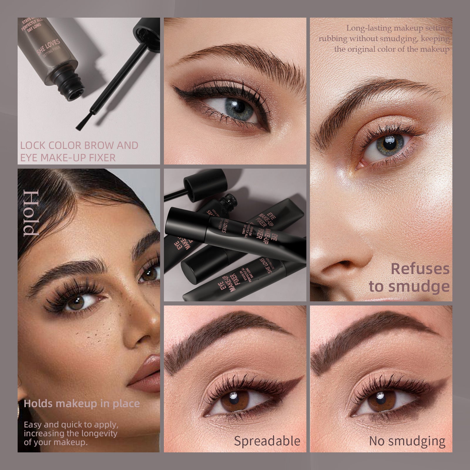 Eyebrow and Eye Makeup Raincoat Eyebrow Eyelash Eyeliner Long-lasting Setting Waterproof Fixing Liquid Transparent Eyebrow Eyelash Raincoat