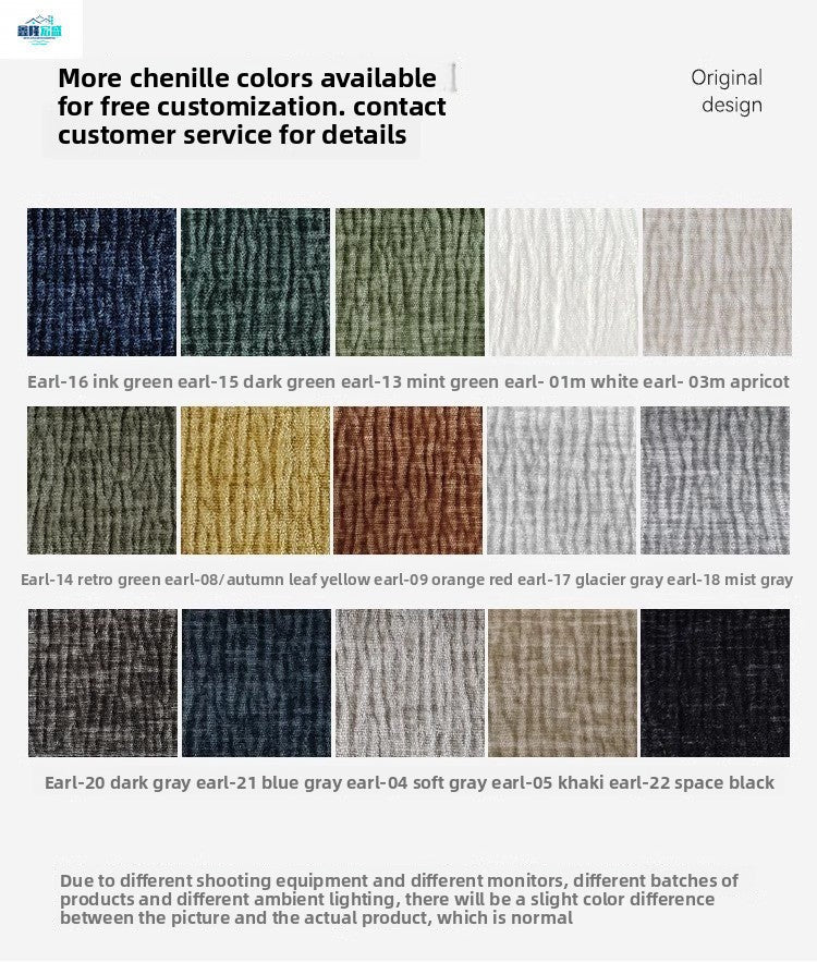 2025New Modern Simple Chenille Fabric Sofa Three-Seater for Small and Large Apartments Creative Velvet Sofa