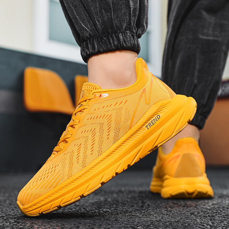 Men's running shoes New Breathable Mesh Student Casual Running Youth Shock Absorbing Anti-Slip Sports Shoes