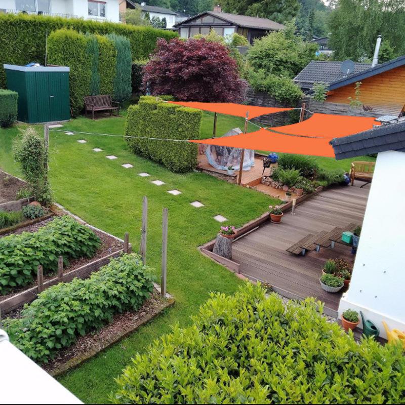 Outdoor Sunshade Sail Thickened Polyester Oxford Cloth Waterproof Courtyard Sunshade Canopy Rainproof Thickened