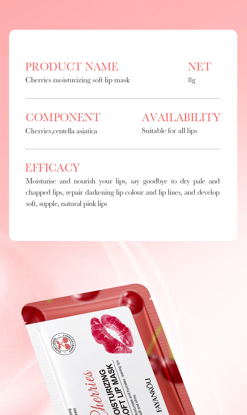 Plant and Fruit Lip Mask Series FAYANKOU Moisturizing Anti-Chap Hydrating Lip Patches Cross-Border Wholesale