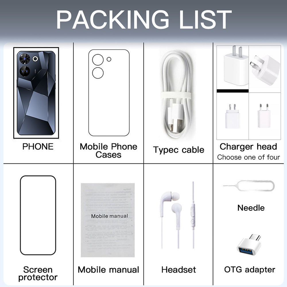 New C20 Pro 7.3Large Screen16+1T Smartphone Direct Sales from Manufacturer(Popular)