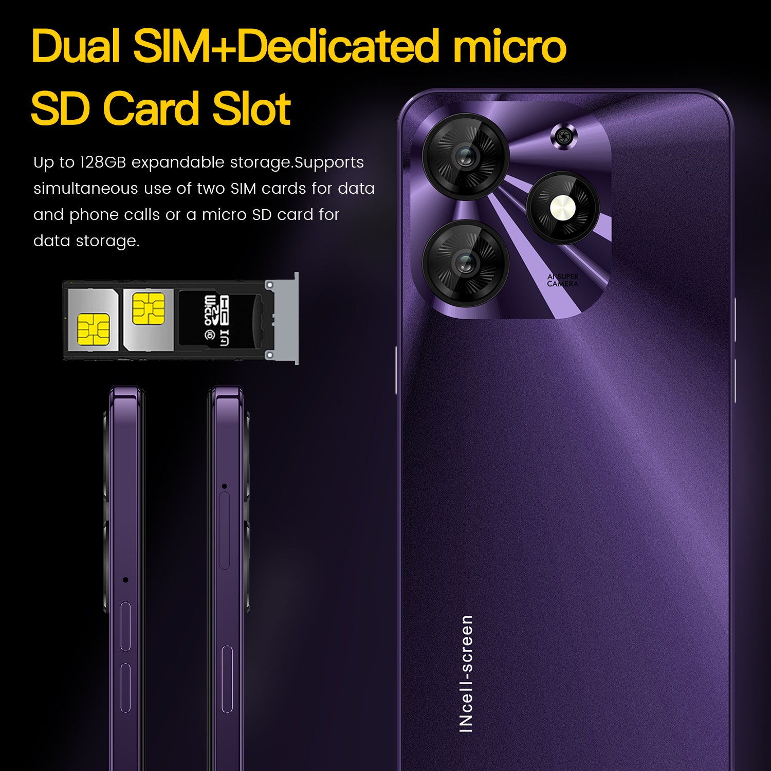 Mobile Phone Spark10 Pro 7.3Inch Large Screen16+1T Factory Price for Android Phones(Popular)