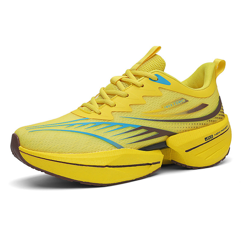 ROANK Men's Running Shoes Ultra-Light Sports Shoes for Teenagers Non-Slip Thick Sole Height Increasing Running Shoes for Middle School Students