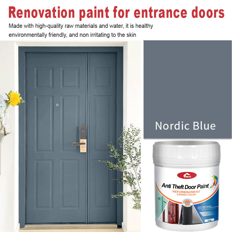 Anti-theft Iron Door Paint Metal Aluminum Alloy Iron Door and Window Renovation Color Change Rust-Proof Water-Based Paint Latex Paint