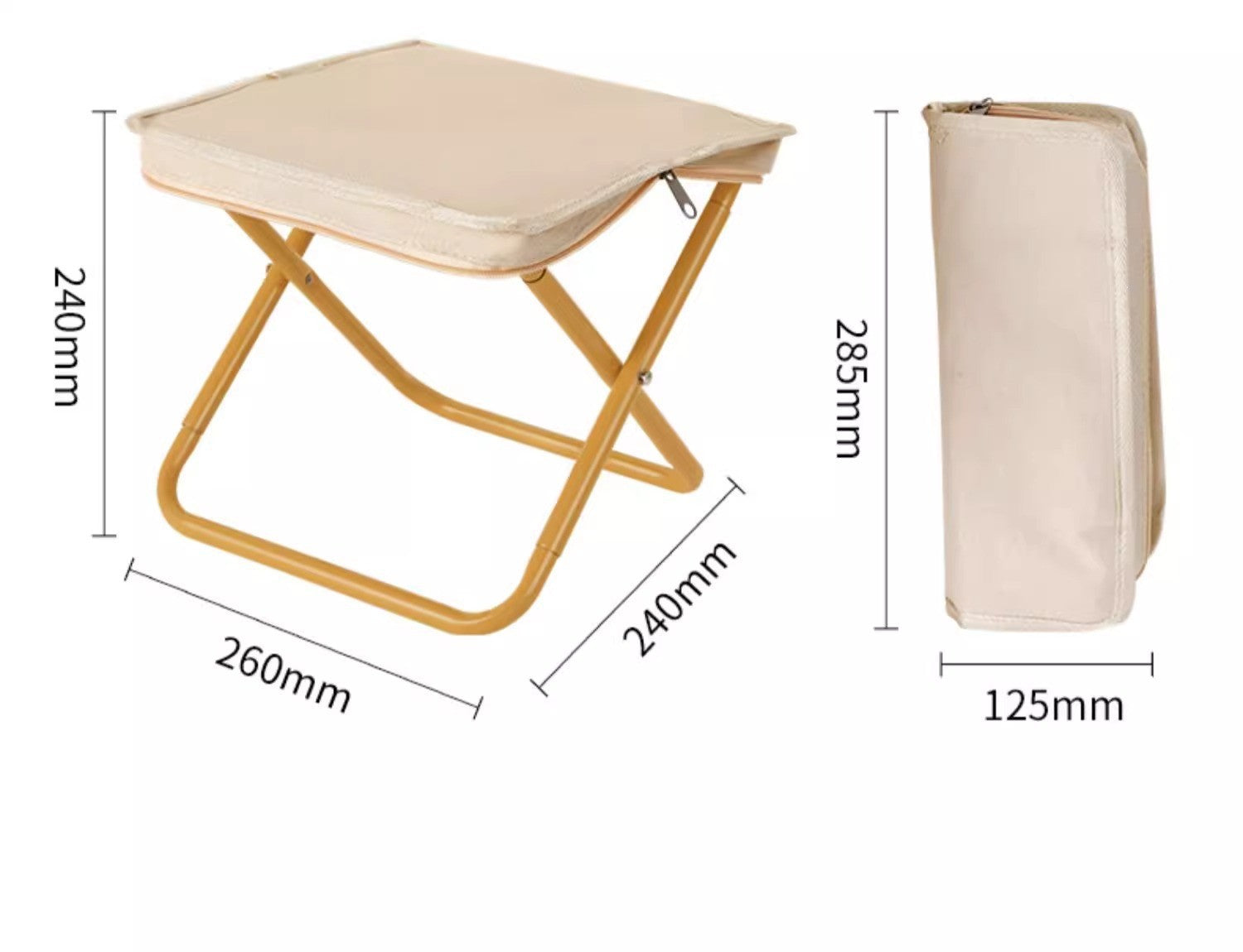 Outdoor Folding Stool Portable Handle Bag Fishing Stool Small Folding Chair Camping Full Folding Chair Foldable