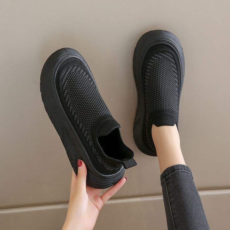 Women's New Spring and Autumn Breathable Versatile Slip-On Casual Shoes with a Soft Cushioning Feel