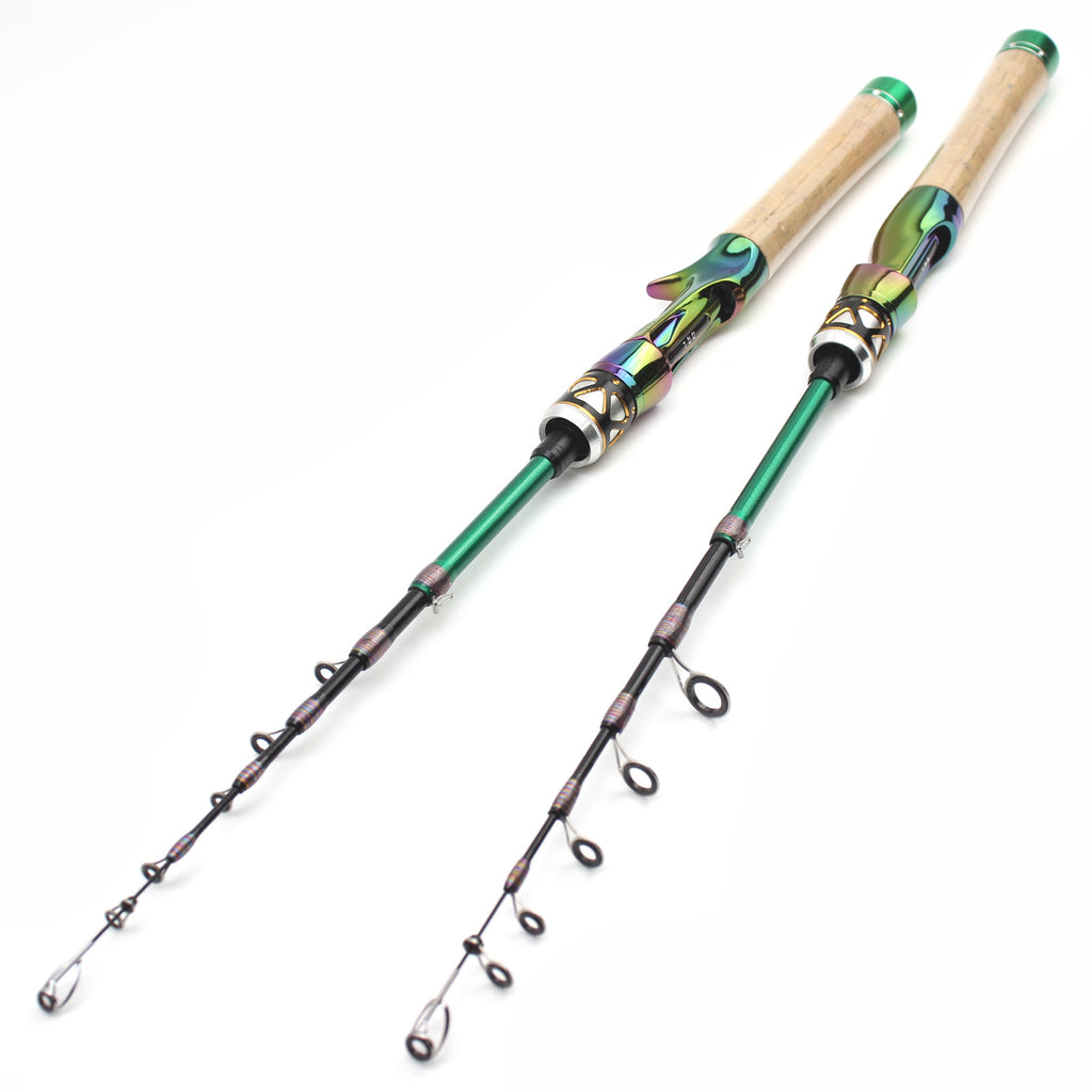 E-commerce Portable Telescopic Lure Rod Set Straight Handle Gun Handle Fishing Gear Combo FBA Overseas Warehouse Fishing Gear