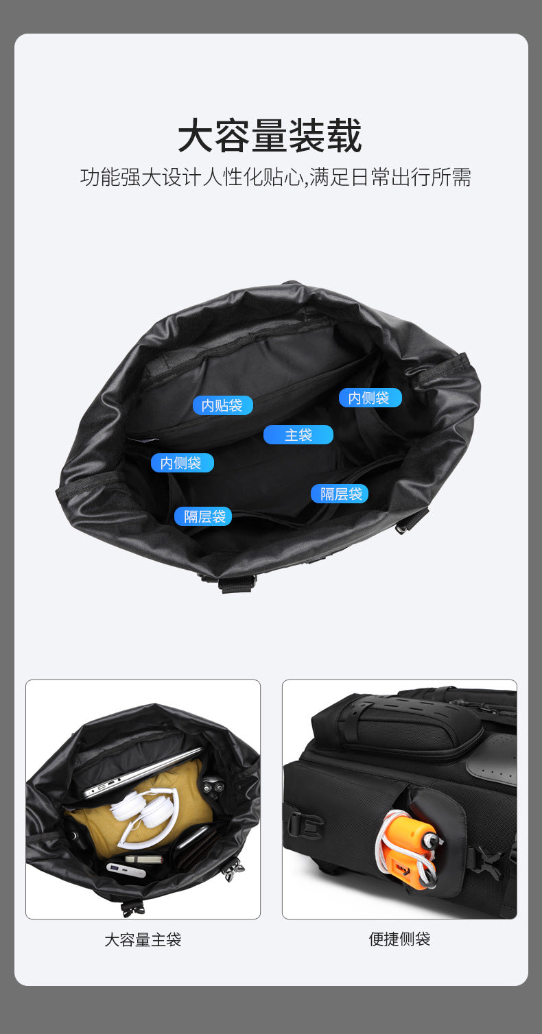 OZUKO Tactical Backpack Men's Shoulder Large Capacity Waterproof Baseball Bag Outdoor Travel Multifunctional Trendy Sports Bag