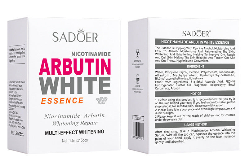 Niacinamide Arbutin Set SADOER Whitening, hydrating, and moisturizing skincare products  wholesale