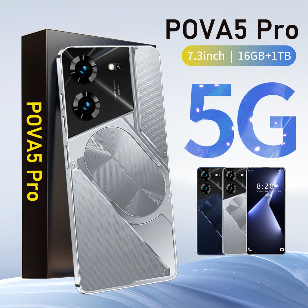 Popular POVA5pro Full hd screen16+1TB Low Price New Smart Phone Source Factory Price