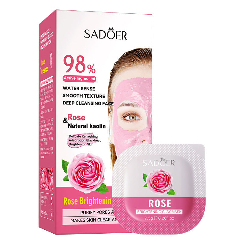 Cleaning Compound Film SADOER Green Tea Turmeric Rose Moisturizing Mask Cross-Border Foreign Trade Wholesale