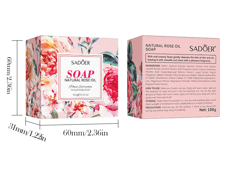 Plant and Fruit Scented Soap100g SADOER Cleansing, Moisturizing Handmade Soap  Wholesale