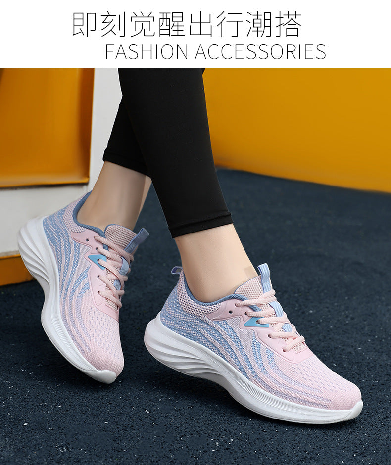 Plus Size Women's Shoes Mesh Breathable Sports Shoes Casual Shoes Lightweight Student Running Shoes Soft Sole Travel Shoes
