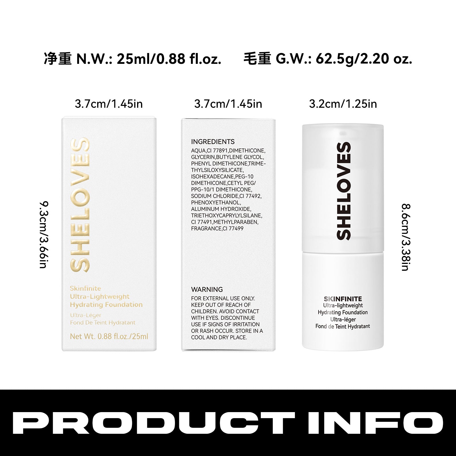 New Product Hydrating Foundation Liquid Moisturizing Long-lasting Concealer Brightening Hydrating Waterproof Sweatproof Non-cakey bb Frost