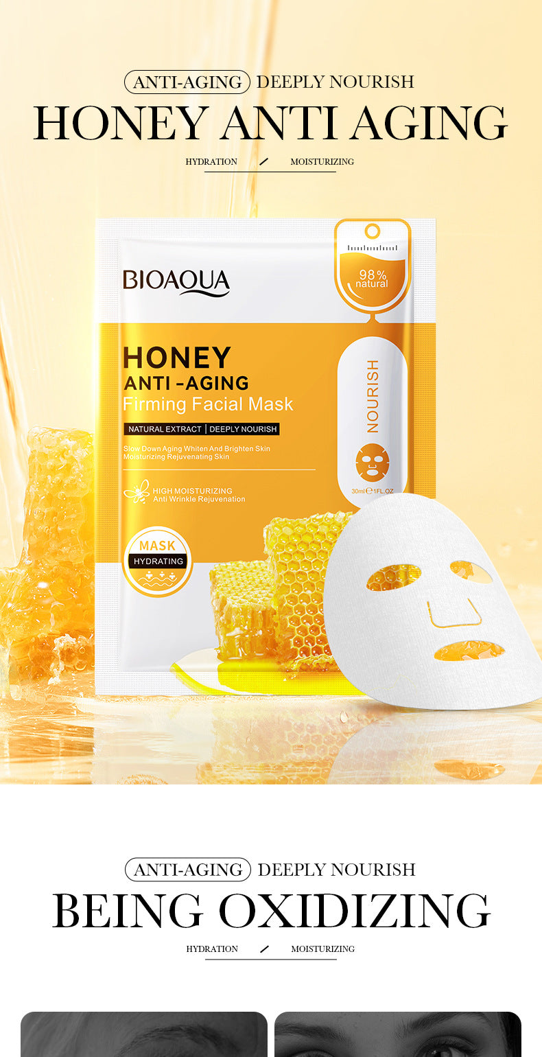 Mask30gBIOAOUA Honey Hydrating Pearl Moisturizing Rose Snail Moisturizing  Foreign Trade Wholesale
