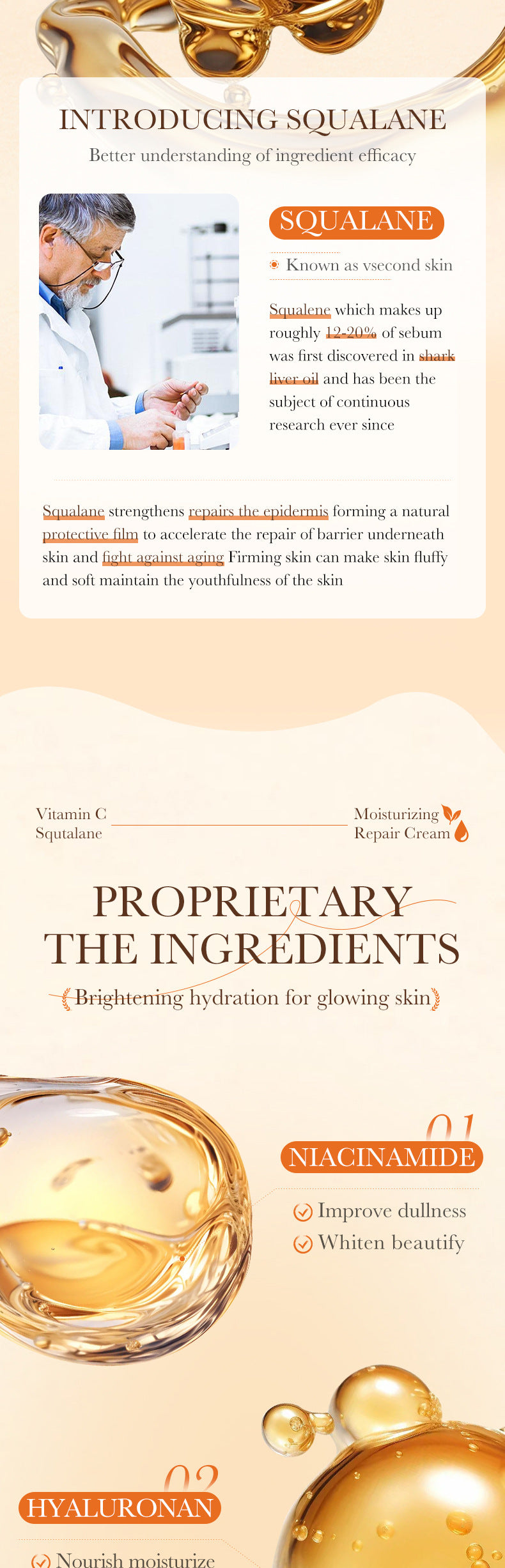 Repair cream170g SADOER Vaseline Vitamin C Hydrating and Moisturizing Face Cream Cross-Border Wholesale