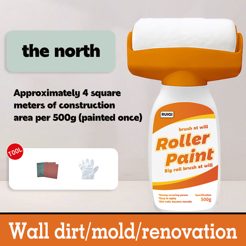 Hot-Selling Indoor Wall Roller Paint Water-Based Odorless Latex Paint with Roller Brush for Wall Renovation and Repair