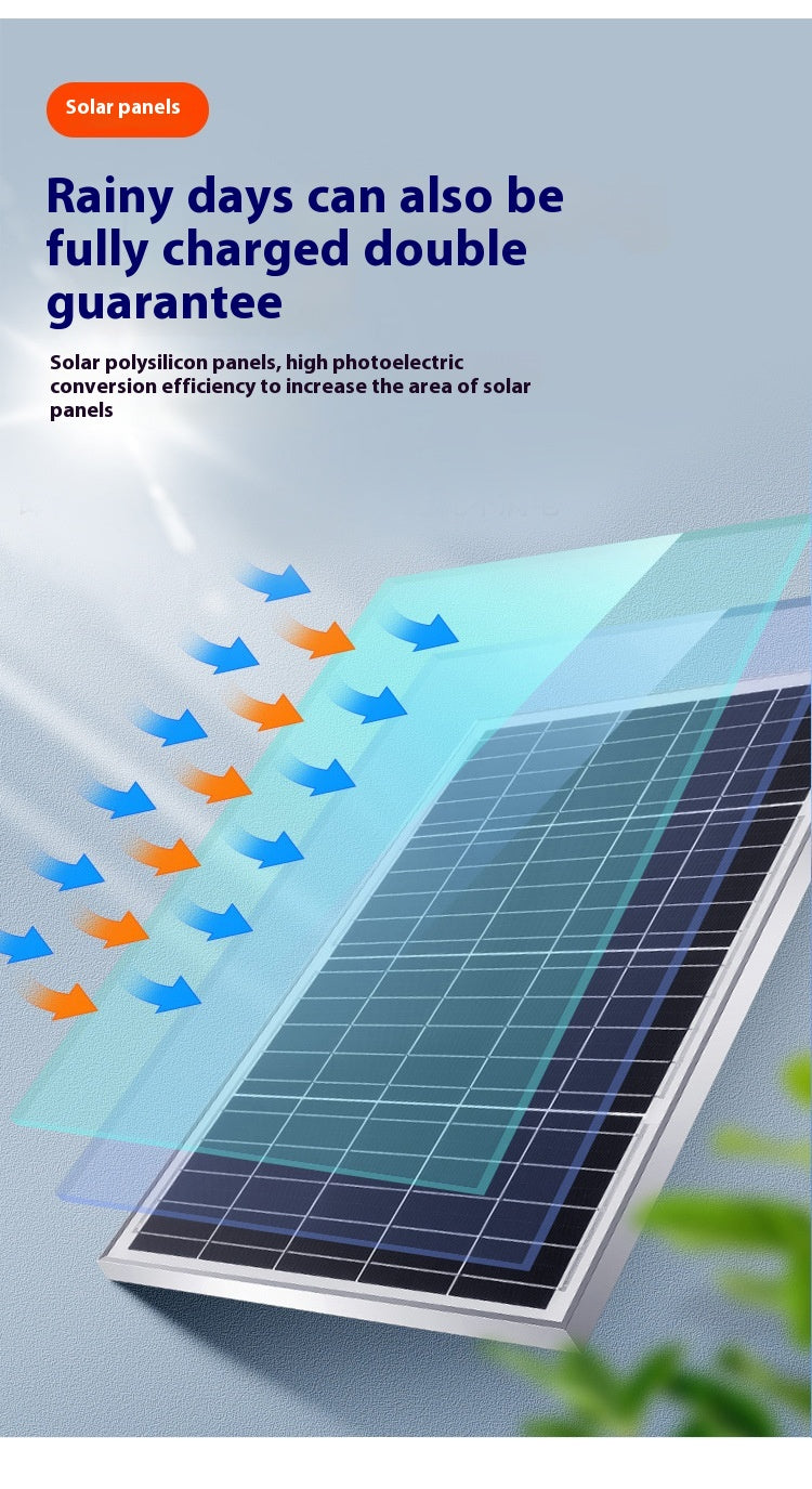 Super Bright New Rural Household LED Street Light Indoor/Outdoor IP65 Flood Light Waterproof Iron ABS for Roads Solar Panels