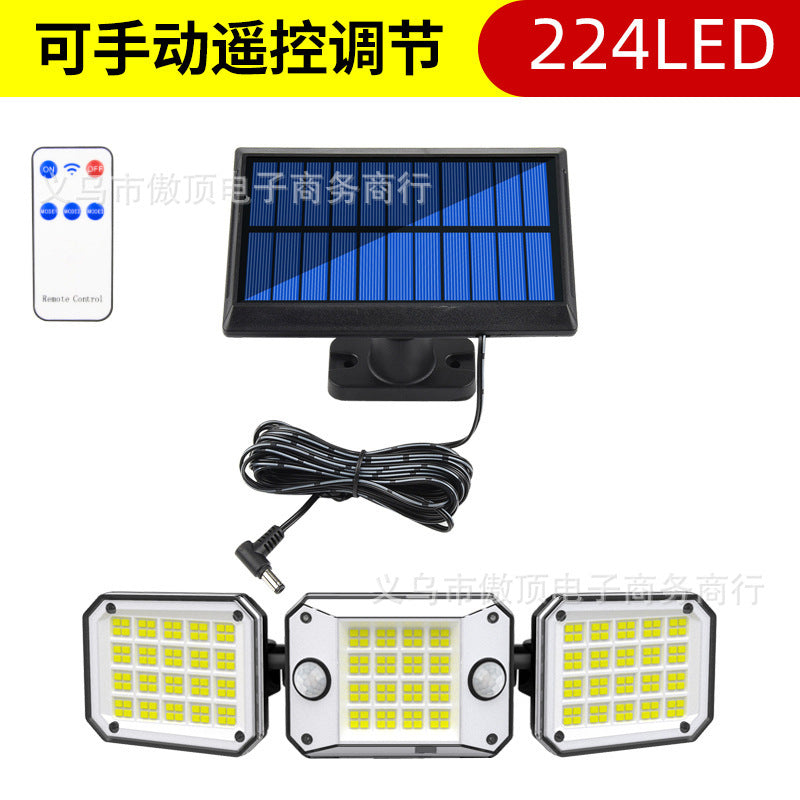 Solar Light Outdoor Garden Light Human Body Sensing Split Street Light Waterproof Wall Garden Garage Lighting Wall Light