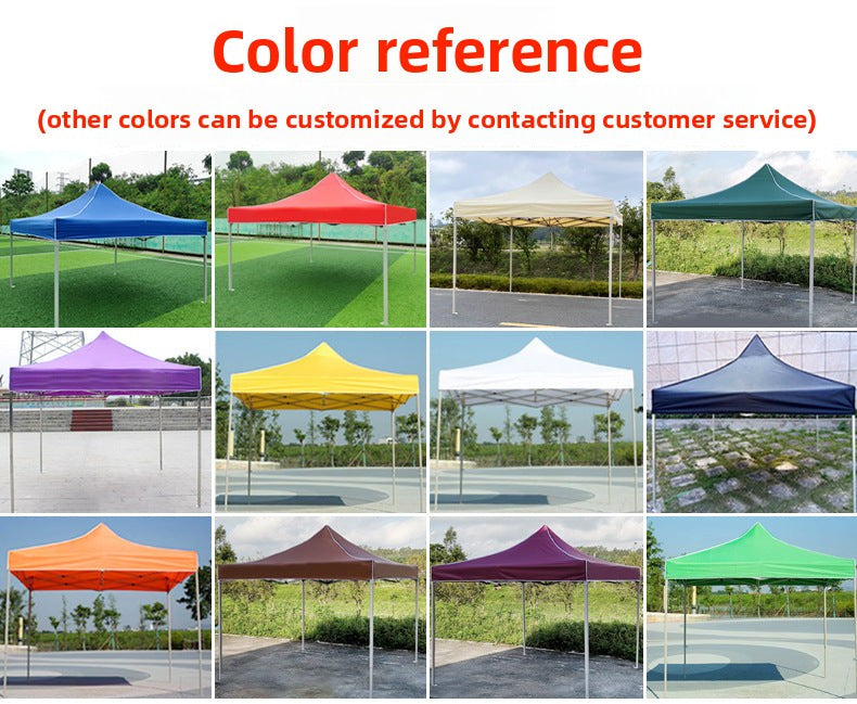 In Stock Outdoor Advertising Four-Corner Tent Rainproof Sunproof Thickened Event Exhibition Market Stall Sunshade
