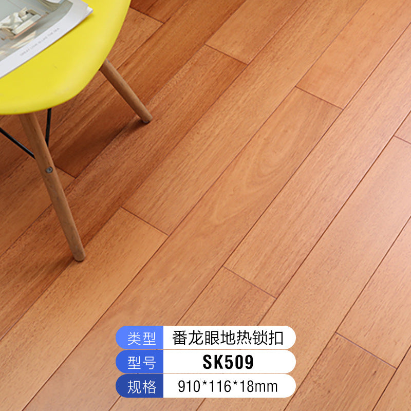 Pure Solid Wood Flooring Raw Wood Factory Direct Sale Longan Wood Floor Heating Light Luxury Home Decoration Bedroom Eco-friendly