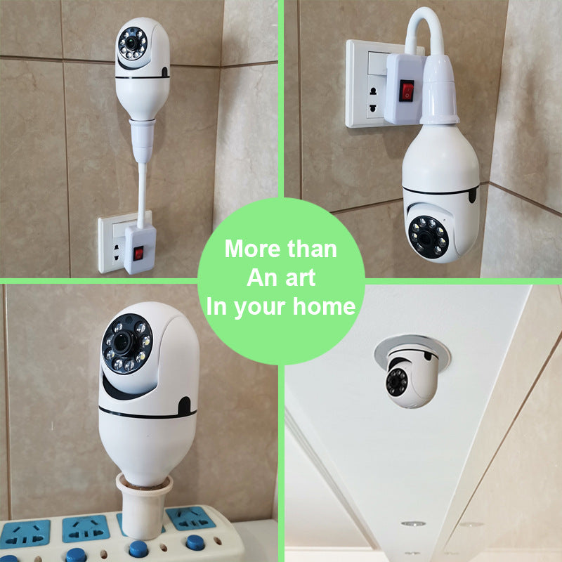 Factory Direct Sales Bulb Camera360Panoramic Home Smart Wireless Surveillance WiFi Light Bulb Camera Moving Head Light