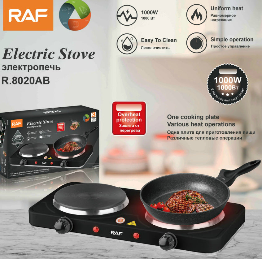 European Standard Electric Stove for Home Use Enclosed Electric Stove Insulated Dual Burner Constant Temperature Universal Electric Stove