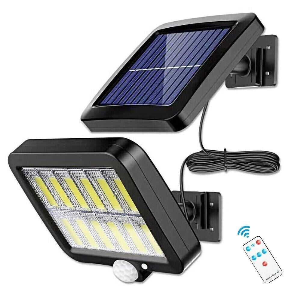 Outdoor Solar Human Body120COB Split Sensor Light100COB Garden lamp 56LED Wall lamp with remote control